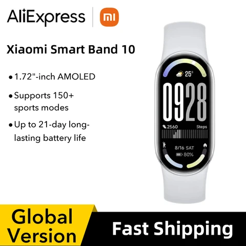Xiaomi Smart Band 10 - Умный фитнес-браслет с мониторингом активности и сердечного ритма — пример использования