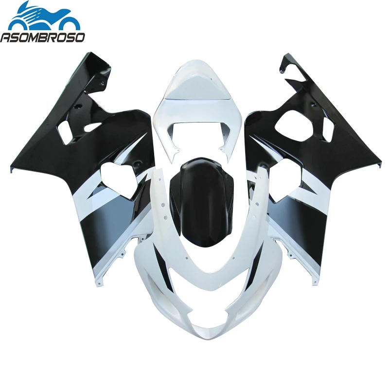 Motorcycle Fairing kit For SUZUKI K4 K5 GSXR 600 750 2004 2005 plastic racing gsxr600 fairings LX57 black white