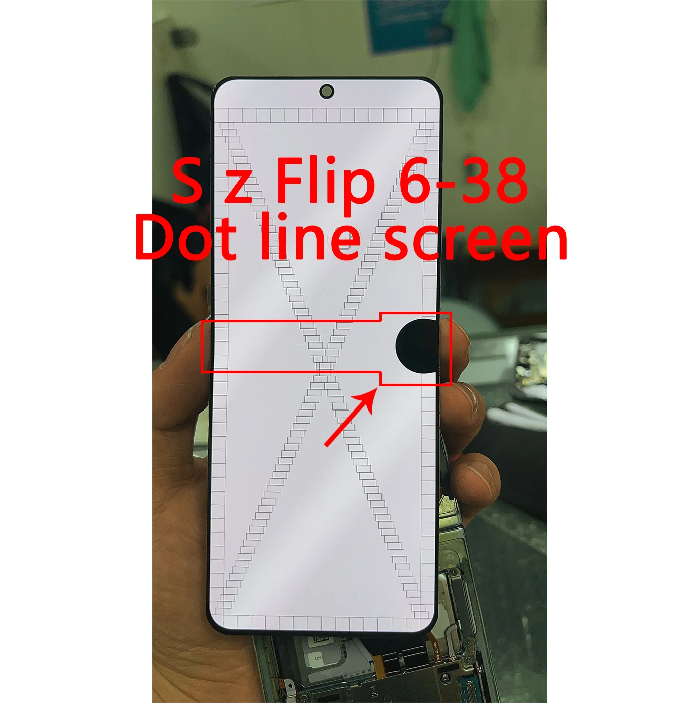 AMOLED with Defect LCD For Samsung Galaxy Z Flip 6 LCD 100%  LCD Screen Flip 6  AMOLED Replacement Internal Screen Component