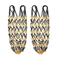 2pcs black yellow