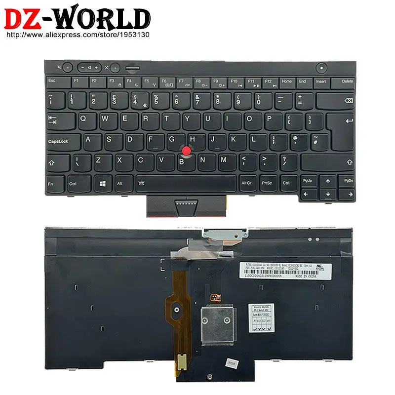 UK BE BG SK HU Backlit Keyboard for Lenovo Thinkpad T430 S T530 W530 X230 i Laptop 04X1269 04X1359 04X1360 04X1368 04X1377