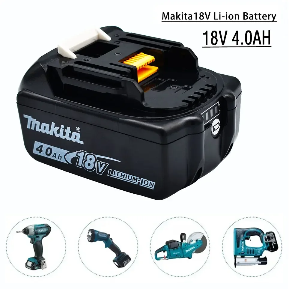 for Makita 18V Battery 4Ah 18640 Lithium ion Replacement BL1840B BL1860 BL1850 Rechargeable Power Tool Battery DDF486 DF488