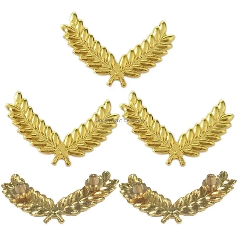 Aviation Uniform Caps Badge for Roleplaying Party Uniform Hat Badges 5PCS