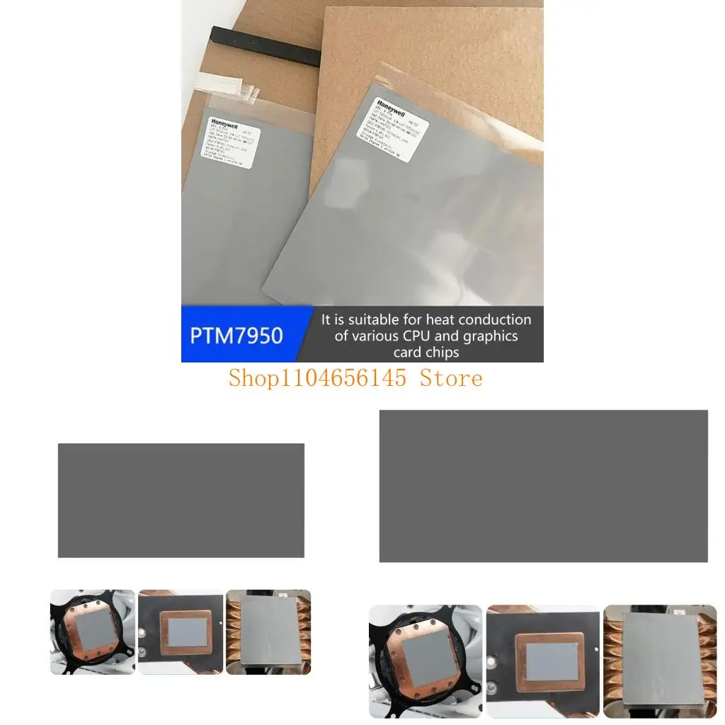 

5asd Efficient Phase Change Thermals Conductives Pad 0.25mm Thick Low Impedance For GPU CPU Heat Sink Applications
