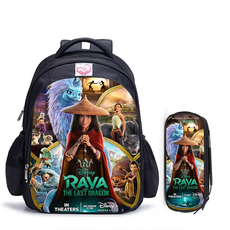 

16 Inch Disney Raya and The Last Dragon Children School Bags Orthopedic Backpack Kids Boys Girls Mochila Infantil Catoon Bags