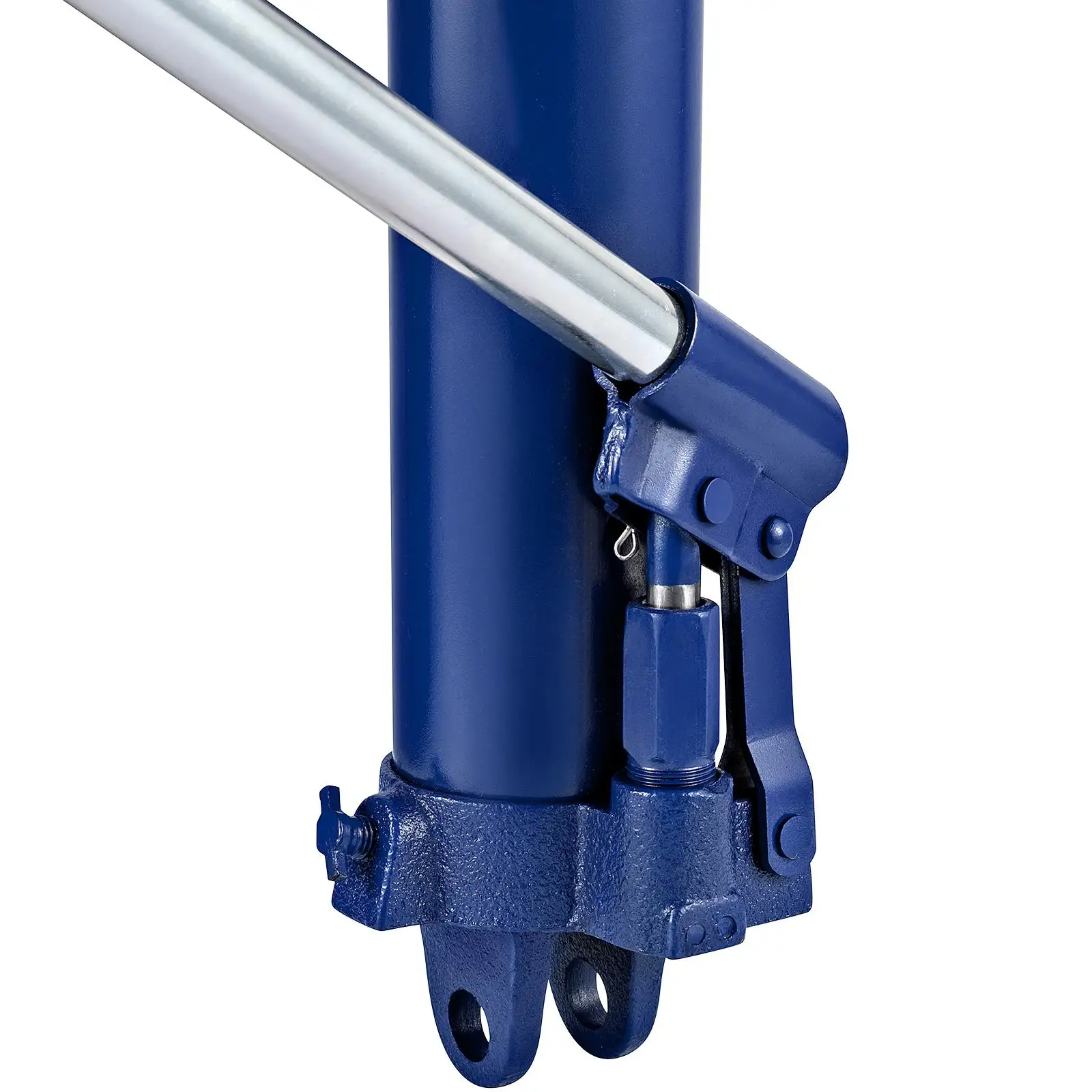 Hydraulic Ram Jack 8 Tons 17363 lbs Capacity Single Piston Pump Clevis Base Manual Cherry Picker with Handle for garage Shop Crane Engine Lift Hoist Blue