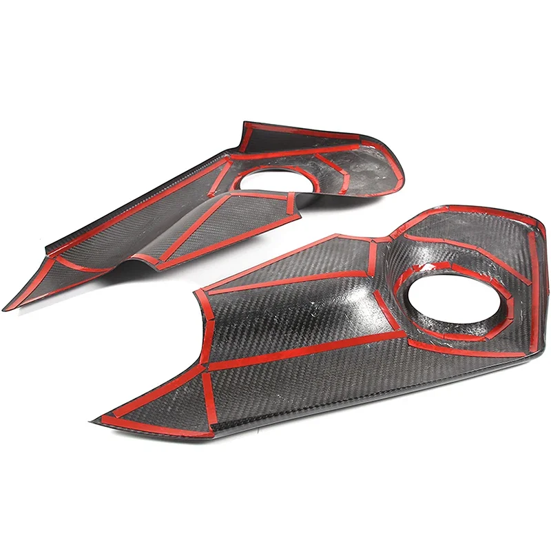 For Toyota GR Supra A90 2019-2022 Real Carbon Fiber Car Styling Inner Door Panel Trim Cover Car Accessories