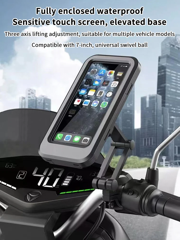 AliExpress NONE Universal Bicycle 360° Swivel Adjustable GPS Motorcycle Cellphone Holder Waterproof Motorcycle Bike Mobile Phone Holder Support