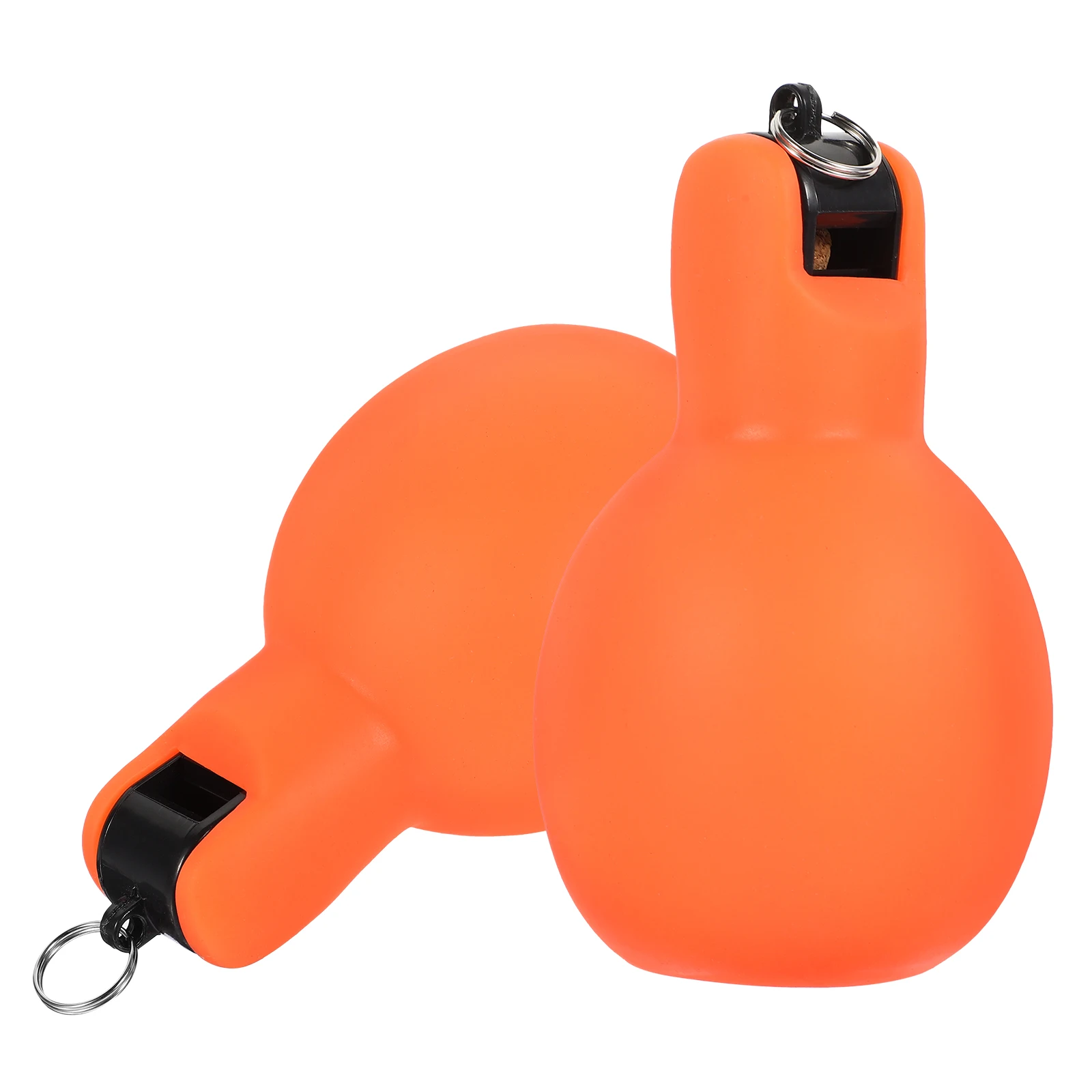 2 قطعة صفارة إنقاذ المحمولة يده ضغط تصميم بصوت عال واضح الصوت في الهواء الطلق التخييم التنزه صافرة متعددة الاستخدام في حالات الطوارئ #4