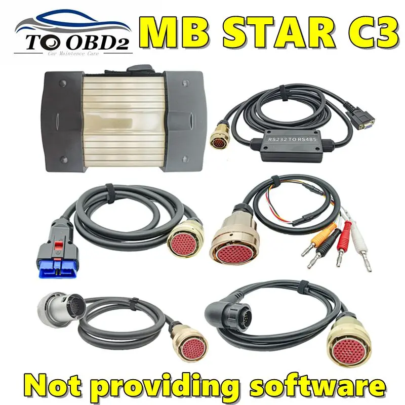 

Professional MB Star C3 with RS232 Full Set with 5 Cables Auto Diagnosis Tool SD Connect Multiplexer Tester for Car/Truck