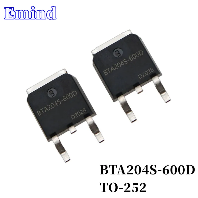 20 шт BTA204S-600D Тиристор TO-252 4A/600V BTA204S SMD Triac большой чип