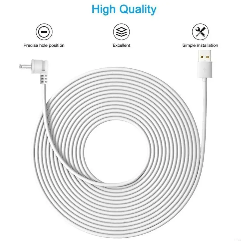   Flexible Placement Power Cable for Enhances Camera Connection Daily Use
