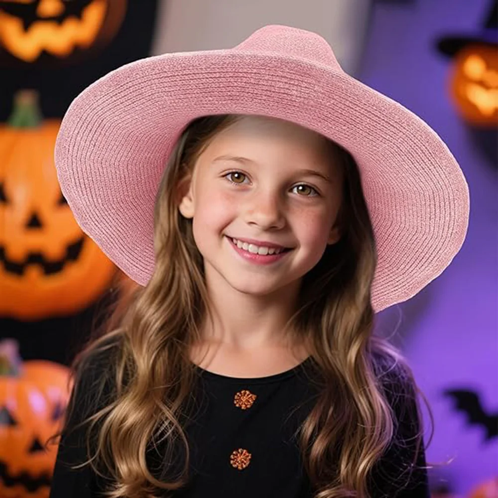 Halloween Witch Hat Knitted Cap for Women