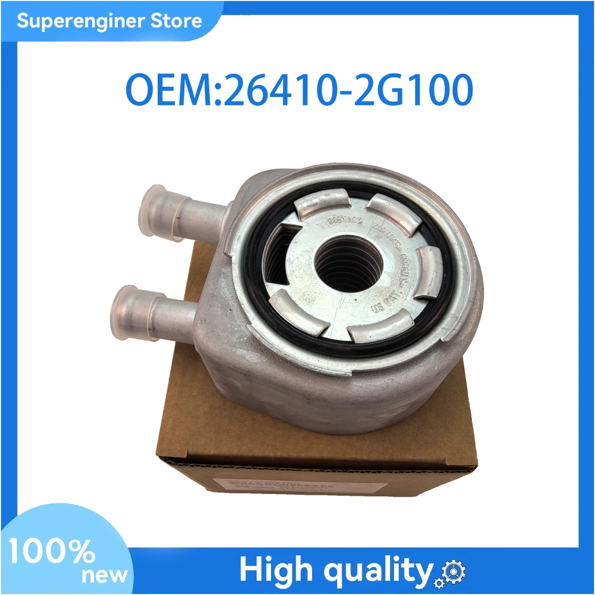 

26410-2G100 Масляный радиатор двигателя для Hyundai Sonata Tucson Kia Sorento Optima 2.0L 2.4L 26410 2G100 2006-2015 годов 264102 G100