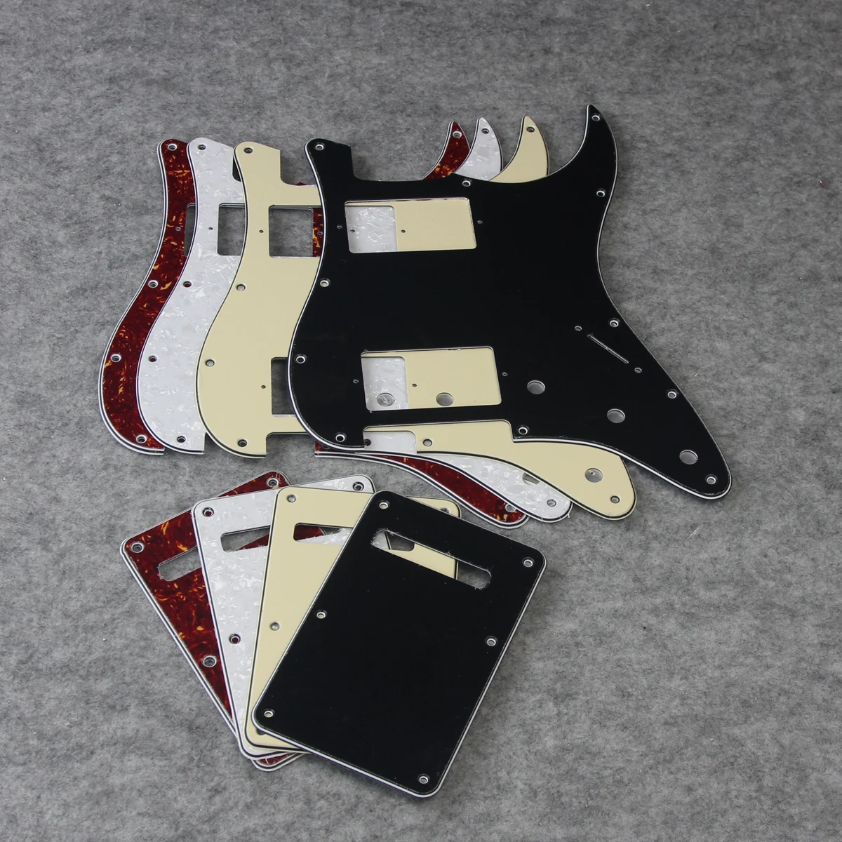 FLEOR Set mit 11-Loch-HH-Schlagbrett für E-Gitarre, Schlagbrett, Rückplatte und Schrauben für Gitarrenteile im ST-Stil der USA – Detail 4