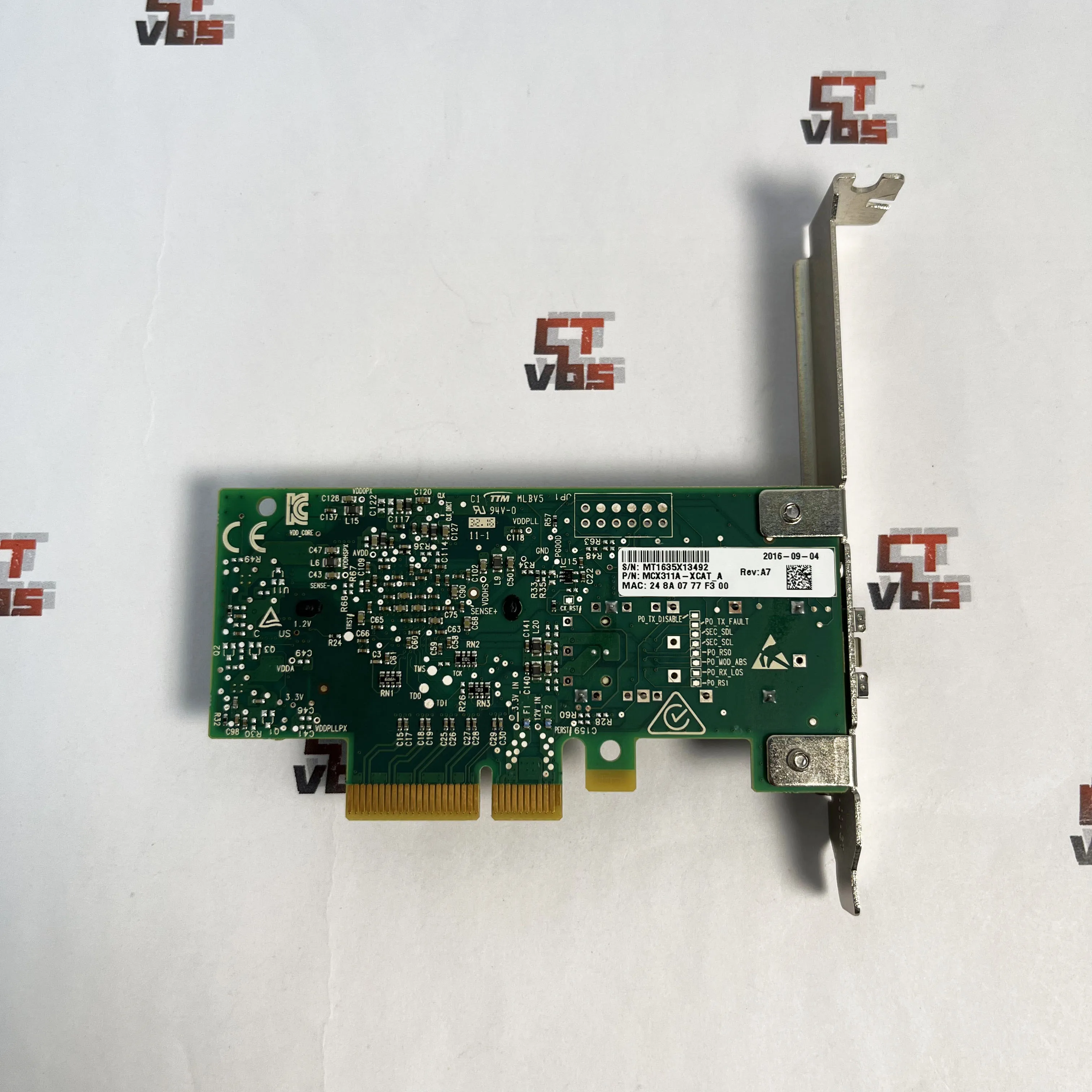 2PC Mellanox ConnectX-3 MCX311A-XCAT CX311A EN 10G Ethernet 10GbE SFP+ PCIe NIC Network Adapter With Full Height Bracket