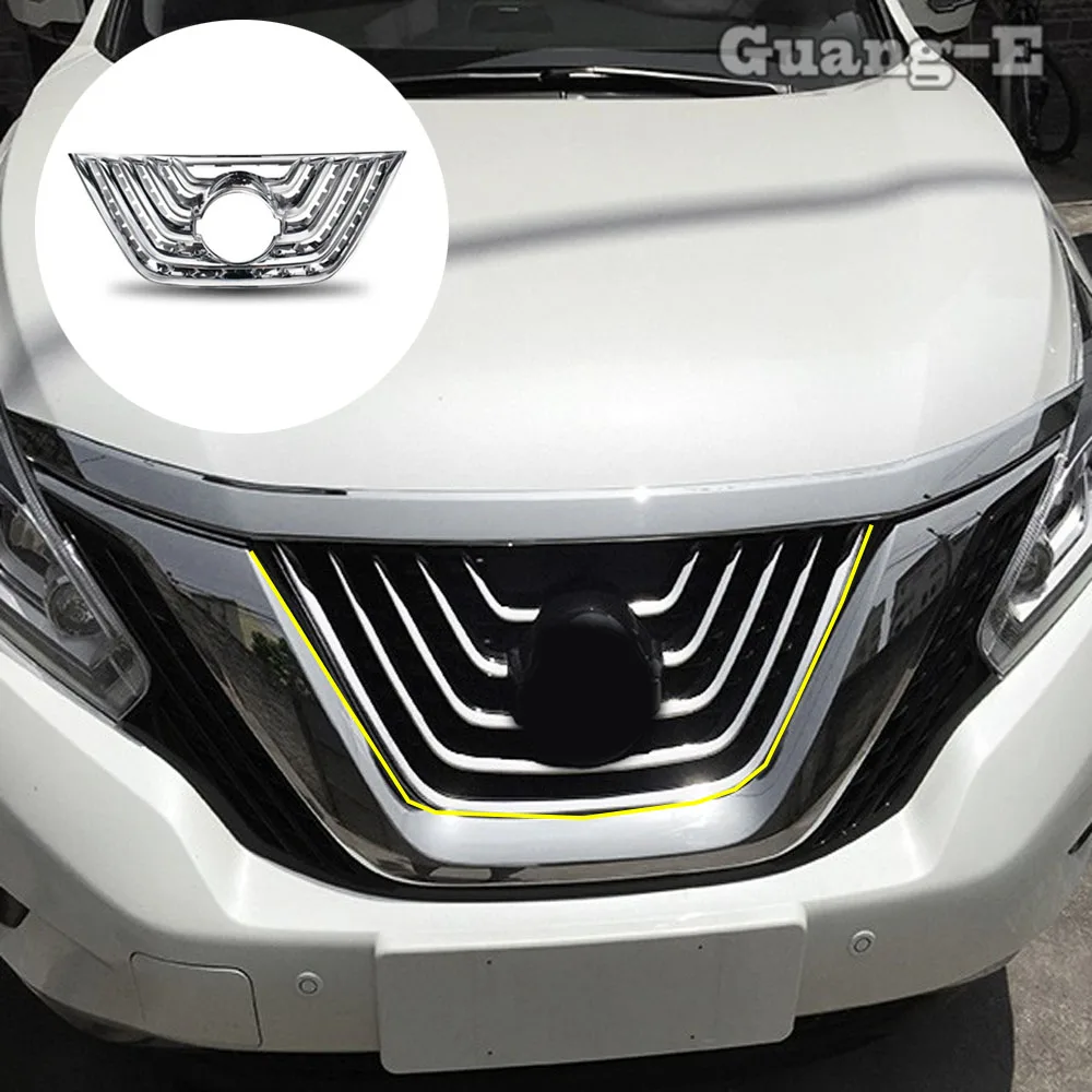 

Car Styling Cover Protection For Nissan Murano 2015 2016 2017 2018 2019 Frame Stick Trim Front Up Grid Grill Grille Racing Panel