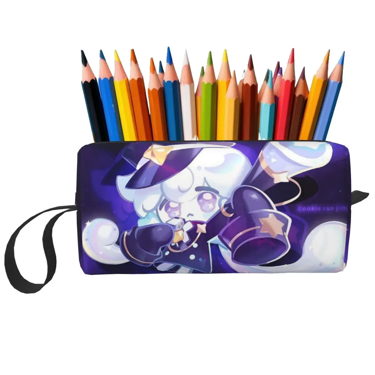 Milky Way Cookie Run Kingdom Game Federmäppchen für Kinder, Geschenke, Stiftbox, Bleistiftbeutel, Schreibwaren, Reise-Organizer für Damen