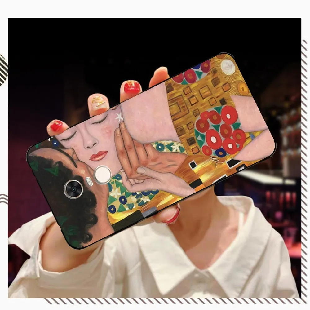 The Kiss Gustav Klimt Painting Phone Case For Redmi 5 6 7 8 9 10 plus pro 6 7 8 9 A GO K20 K30 K40 pro plus F3 Fundas