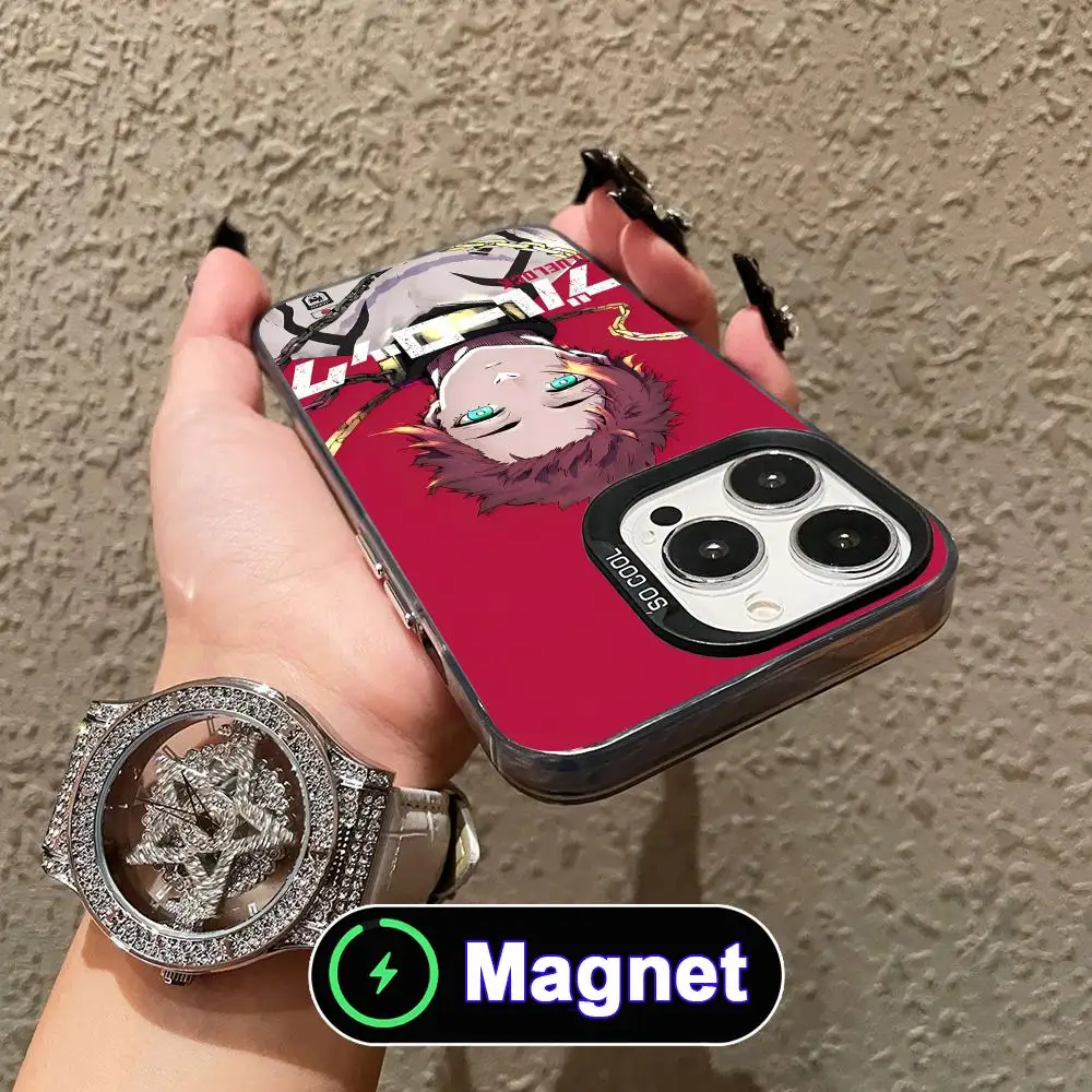 

Blue Lock Ranze Kurona Phone Case for iPhone 17 16 15 14 13 12 11 Air Pro Max Plus Colorful Silver Magnet Cover