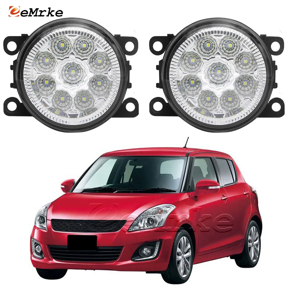 

2 X Led Fog Lamp Assembly Car Halogen Fog Lights DRL Daytime Running Light for Suzuki Swift / Sport DZire SX4 Classic Splash