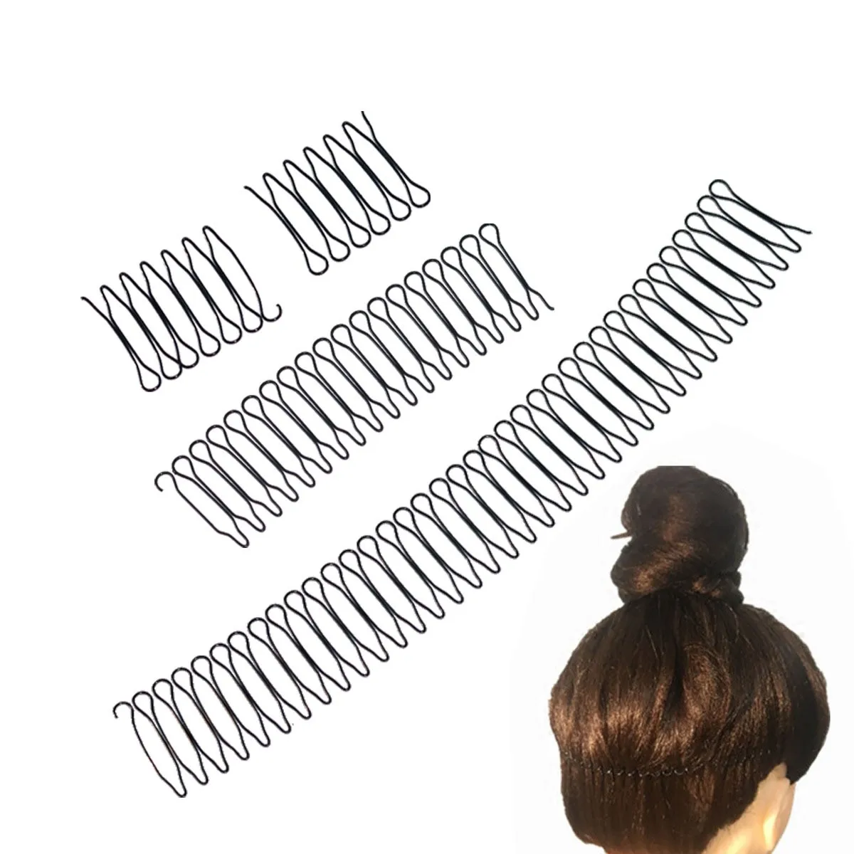 Iron invisible Curved Hair Comb Clips for Women girls hair Styling U-Shaped Hairpins Hair Barrettes accesorios para el cabello