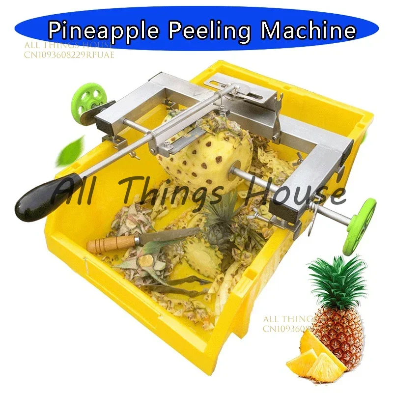 

Commercial Pineapple Peeling Machine Stainless Steel Manual-automatic Pineapple Knife Fruit Peeler Pineapple Eye Remove Tool