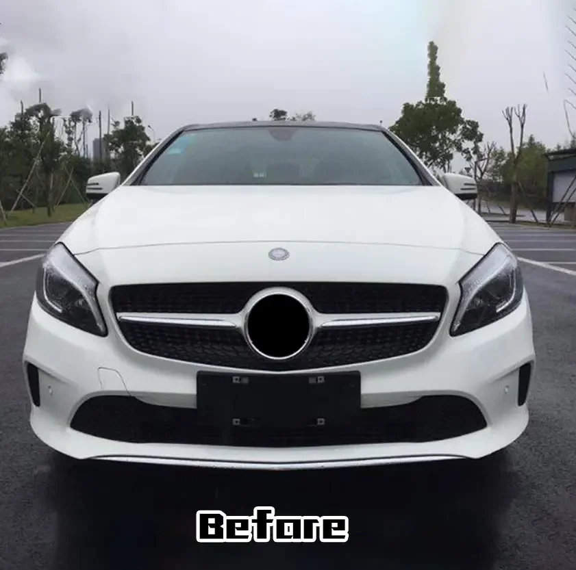 High Quality A45 Body Kit for Mercedes  W176 Modified to A45 AMG Style Front Bumper with Grille 2013-2018