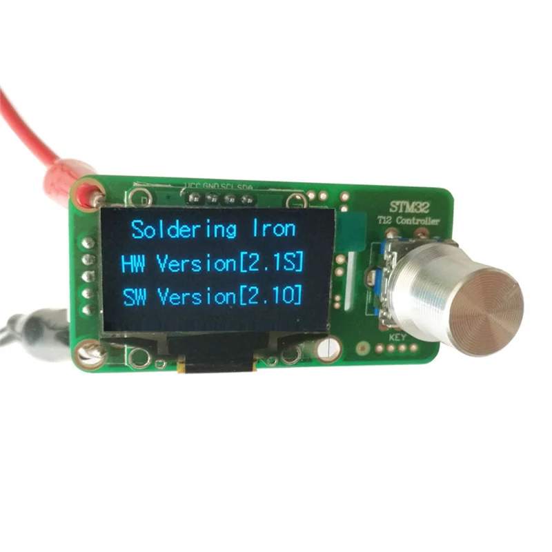 STM32 2.1S OLED T12 Solder Iron Temperature Controller เครื่องมือเชื่อมอิเล็กทรอนิกส์บัดกรี Wake-Sleep Shock 110-240V(B)