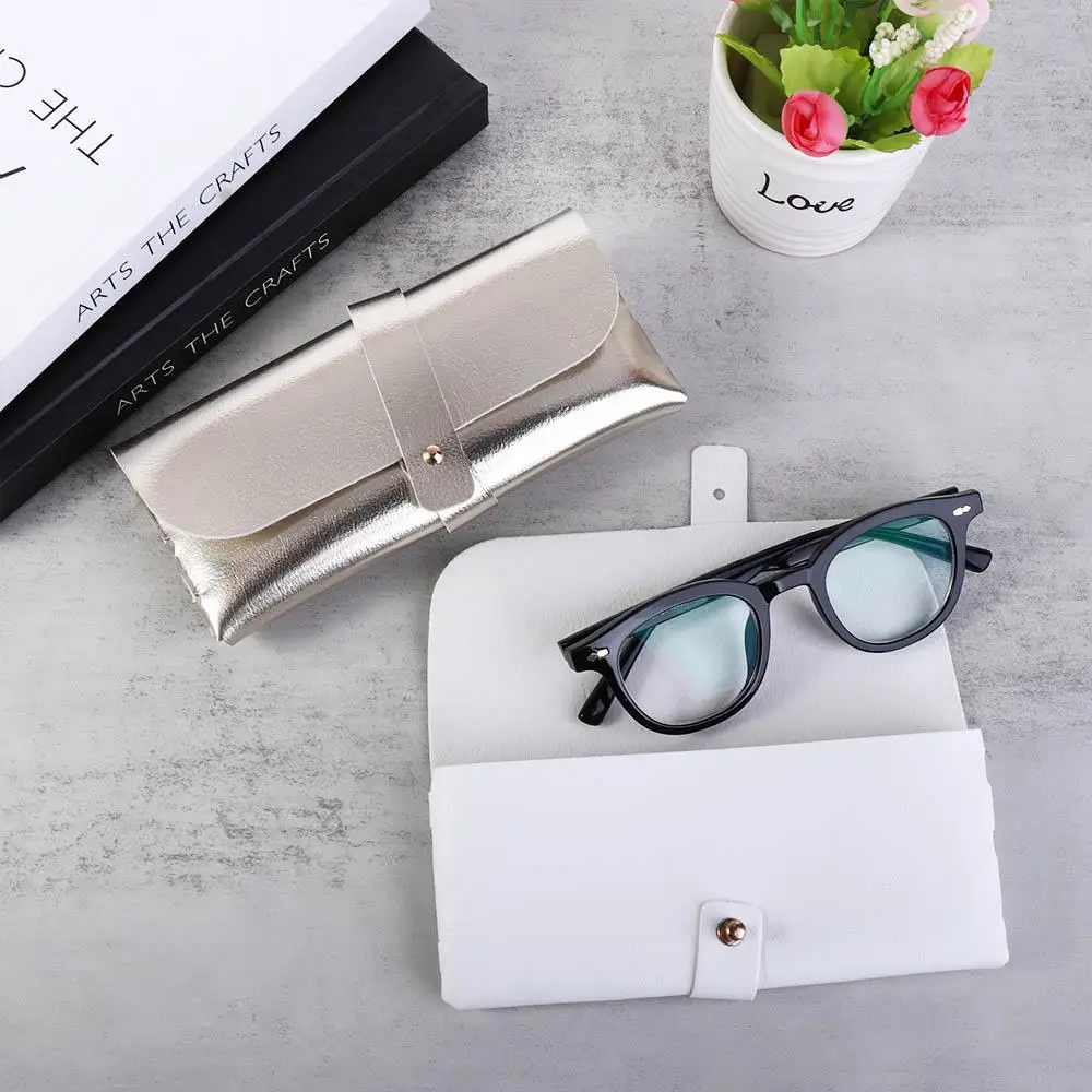 Portable Fashion Glasses Accessories Unisex Eyewear Case Glasses Storage Sunglasses Bag Glasses Box PU Leather