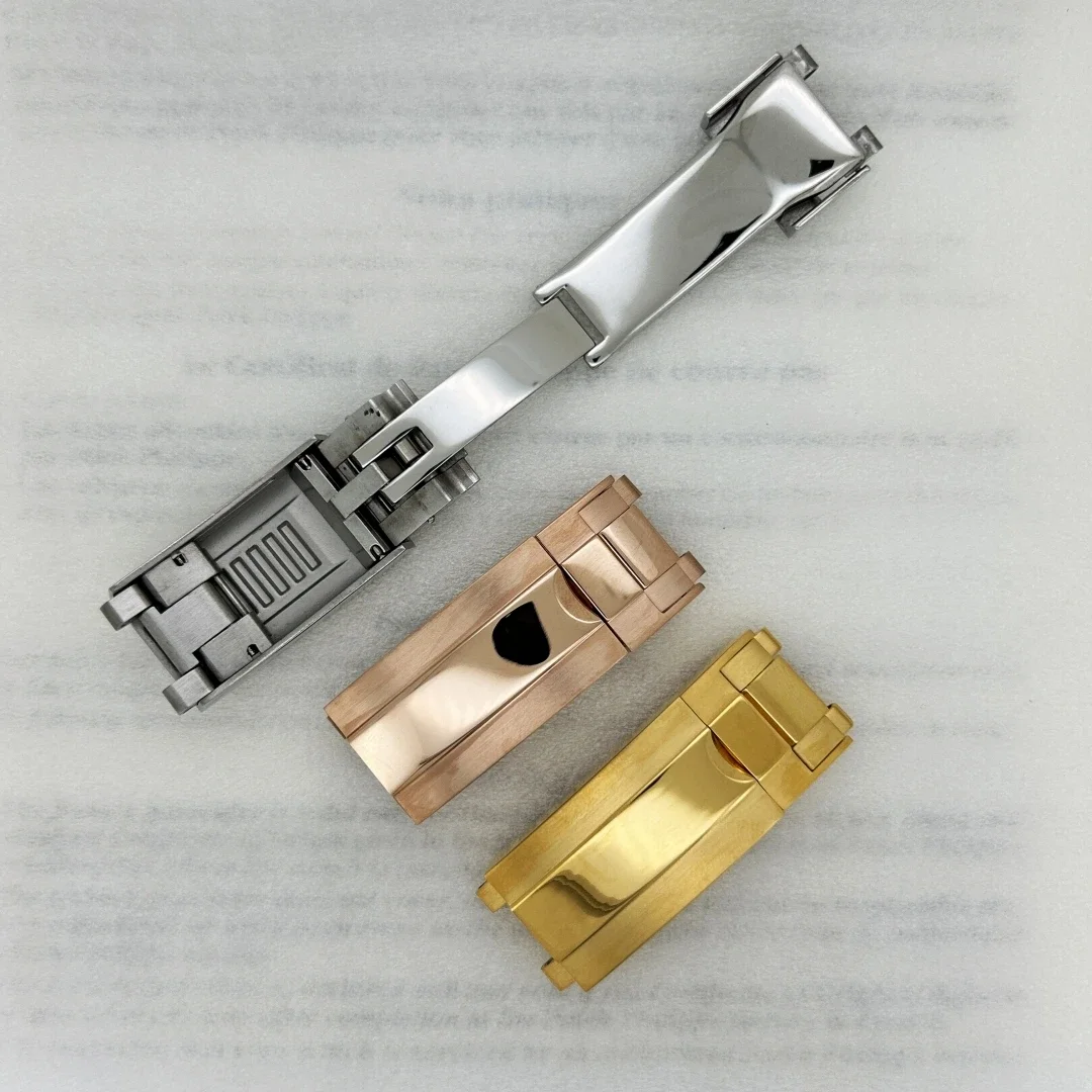 39mm Silvery Rose Gold Mens Watch Steel Case for Daytona VK63 OS20 Quartz Movement Case Watch Parts Accessories Fits 20mm Strap image 6