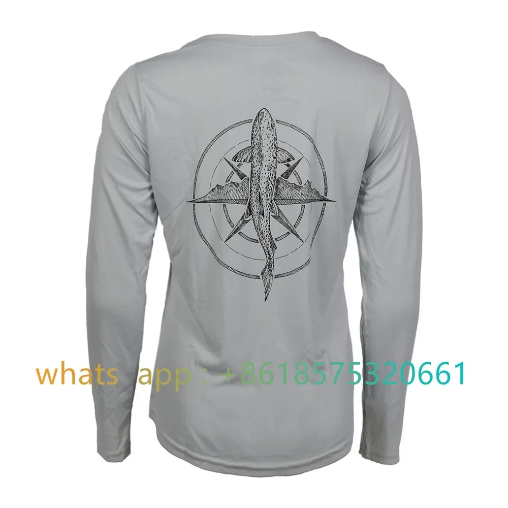 Repourwater 남성용 여름 낚시 셔츠, 자외선 차단 성능, 맞춤형 Uf 50 + Camisa Pesca 2023