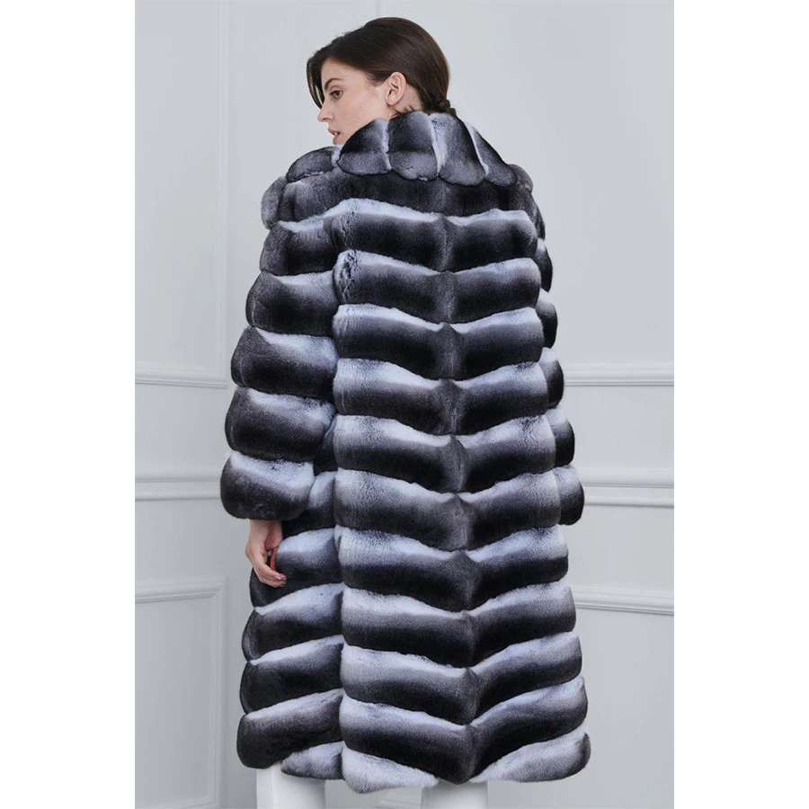 Natural Rabbit Fur Coat Women Winter Long Coat Luxury Warm Coat Best Selling Clothes For Women