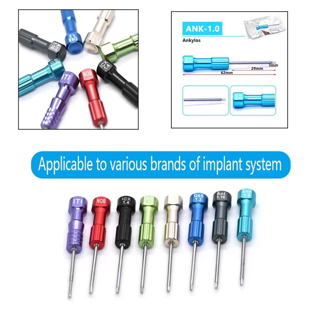 

Dental Implant Screwdriver Kit Stainless Steel Micro Screw Driver for Implants Dentistry Lab Tools Surgical Equipment