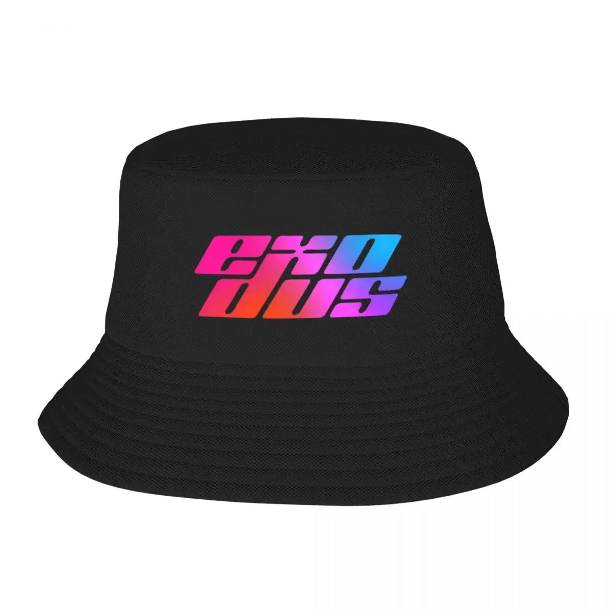 Exodus Gradient Logo Bucket Hat Panama Hat Children Bob Hats Reversible Fisherman Hats Summer Beach Fishing Unisex Caps