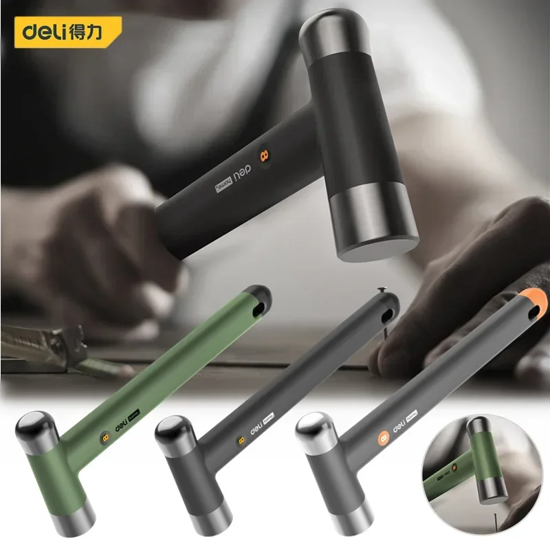 

Deli Hardware Tools High Carbon Steel Nail Hammer Multifunctional Household Hand Tools TPR Anti-skid Handle Installation Hammers