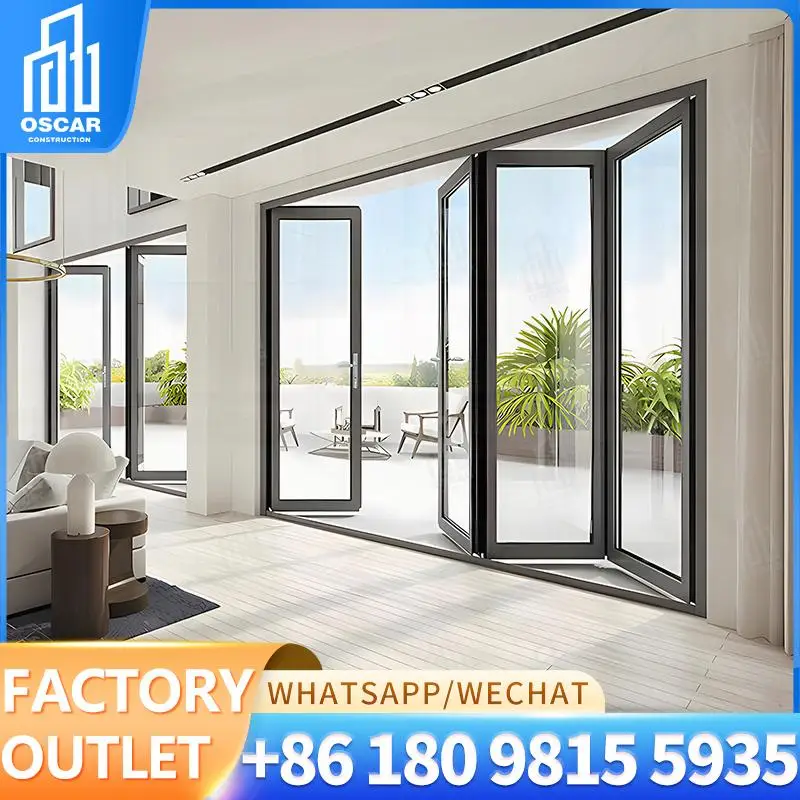 

Customizable Factory Made Multi Fold Doors for European Commercial Spaces Innovative Function Bifold Door