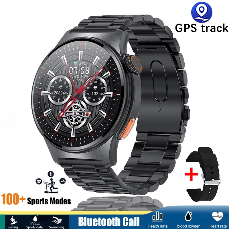 New Sport Fitness Smart Watch Men GPS Motion Track Bracelet NFC Clock Waterproof Bluetooth Call Smartwatch For Android IOS 2023