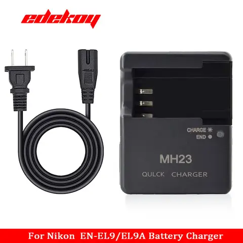 Chargeur de batterie MH-23 MH23 pour appareil photo Nikon EN-EL9 ENEL9A D40 D40X D60 D5000 D3000 D8000