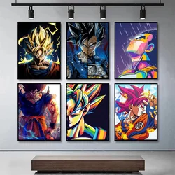 Affiche Japonaise Anime Dragon Ball, Impression Super Saisuperb Vegeta Kakarot, Art Mural, Décoration de Salon, Peinture sur Toile