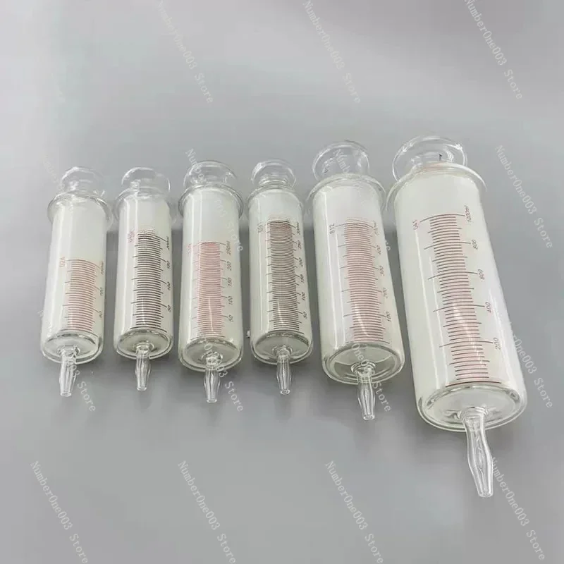 150ml/250ml/300ml/500ml/1000ml All Glass Syringes Large Sausage Device Glass Sample Extractor Glass Injector Large Caliber