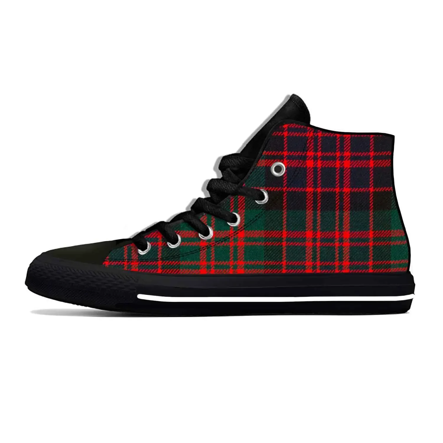 

Hot Cool MacDonald Tartan Plaid Scottish Stewart Aesthetic Casual Cloth Shoes Men Women Sneakers High Help Classic Board Shoes