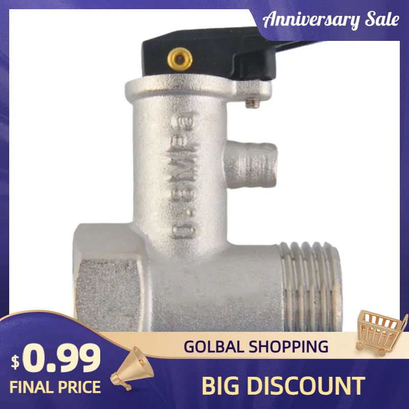 High Quality Relief Valve Bath Supplies Safety Check Valve Safety Valve ±100 °C Protect Against Overpressure Home Improvement