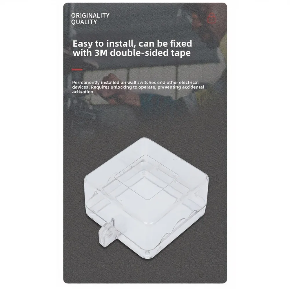 Switch Lock Cover Constructed for Compatibility With Common Panel Mount Buttons Including Momentary and Latching Types