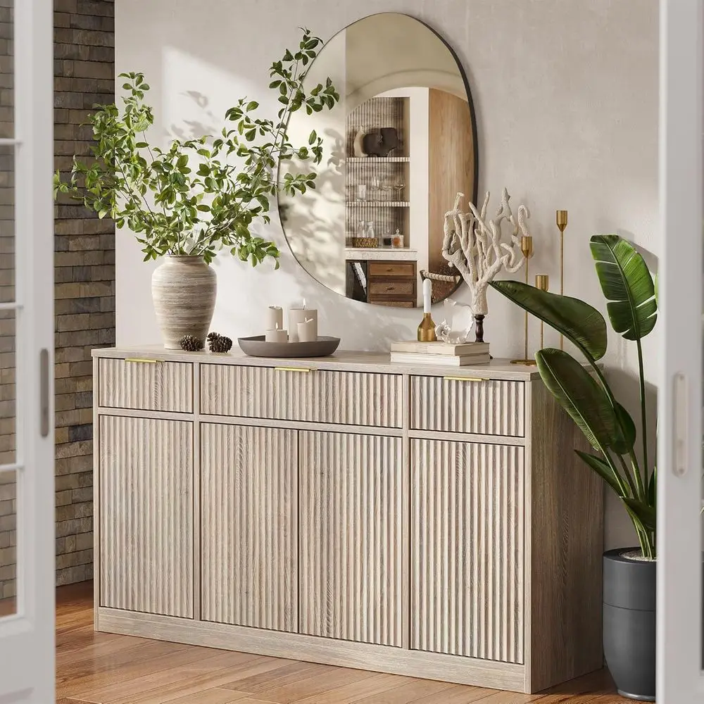 

Буфет-сервант Maple 55 с 4 ящиками и регулируемыми полками для столовой или гостиной