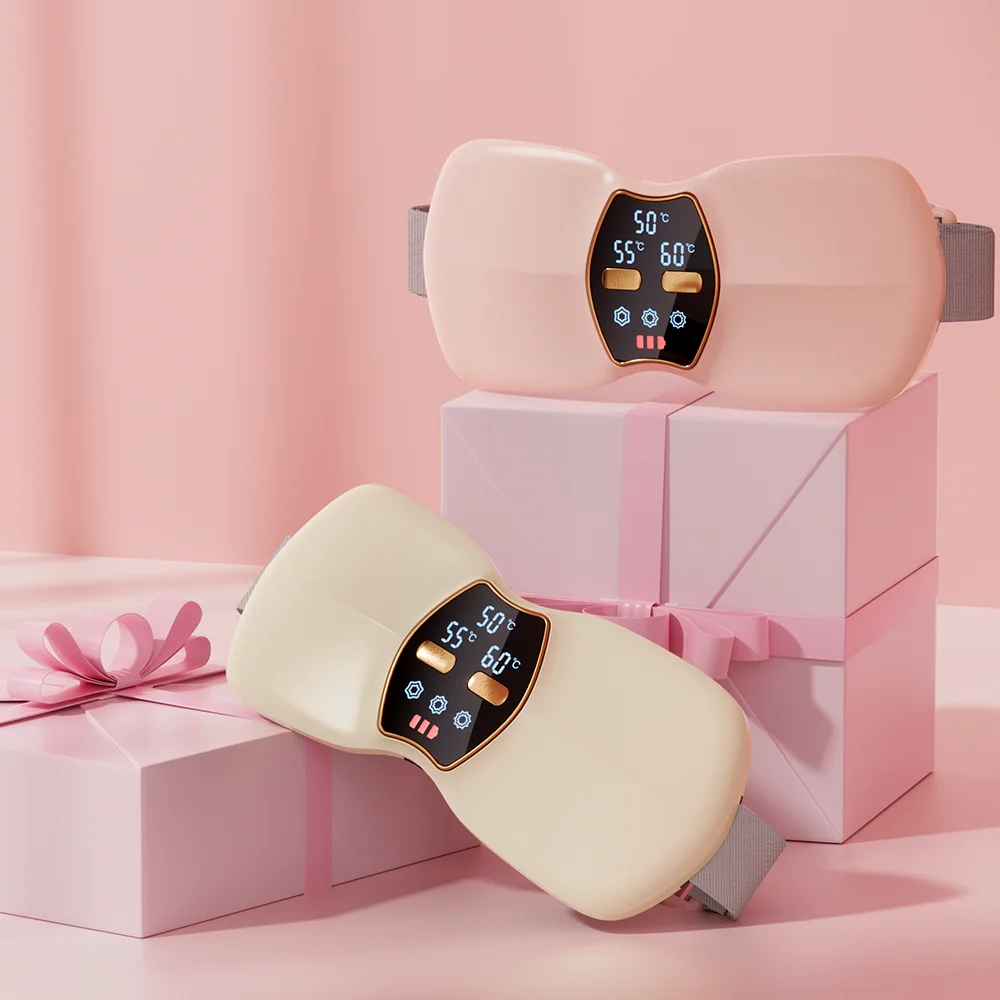 حزام اهتزاز ساخن لتدفئة الضرب، تسخين سريع لمدة 3 ثوانٍ + تدليك اهتزازي للنساء، سخان للعناية بالحيض البارد #1