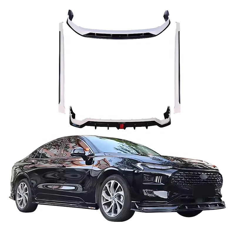 

High quality,for FordS Mondeo 2022 2023 Car Body Kit Side Skirts Rear Diffuser Lip with Brake Light Exterior Parts