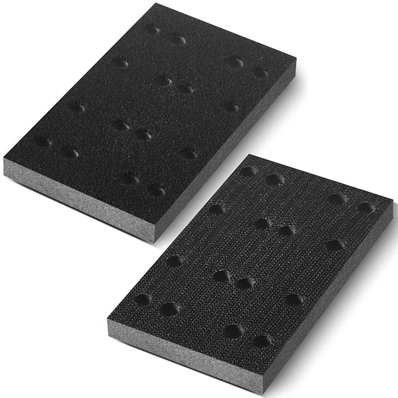 2Pcs Soft Black Foam Sanding Pads Interface Sander Backing Pad Compatible For Festool RS400 LS130 Sander