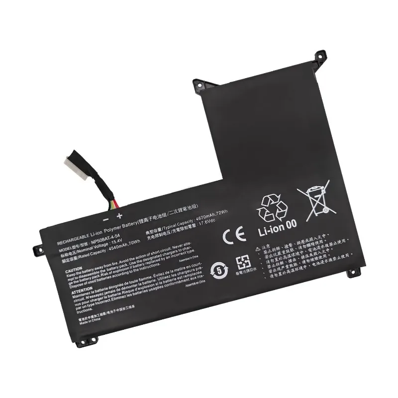 Baterai NP50BAT-4-54 6-87-NPSKS-53G00 untuk Clevo NP70 Colorful JiangXin X17 AT22 X15 XS22 untuk Hasee T8-DA7NP i7Baterai Laptop