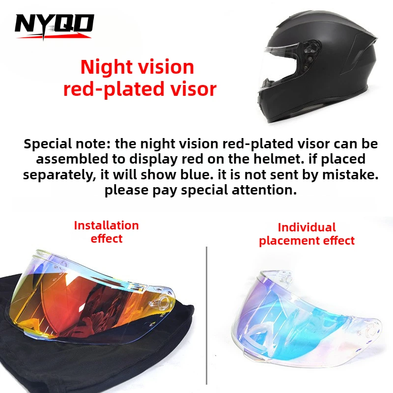 Virtue 813 Full Helmet Visor Motorcycle Helm Lens Accessory Cascos Para Moto
